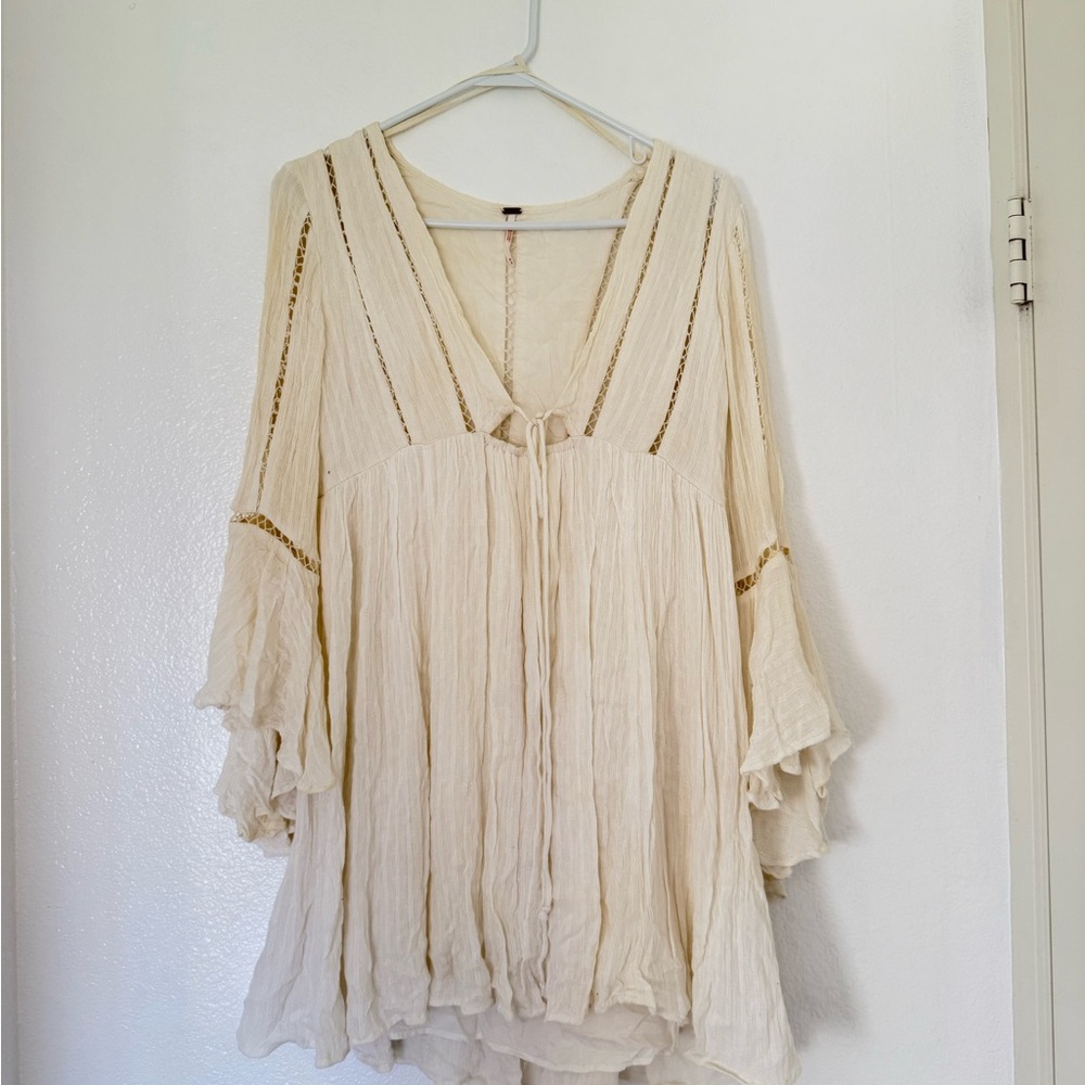 FP Movement by Free People Cream Blouse